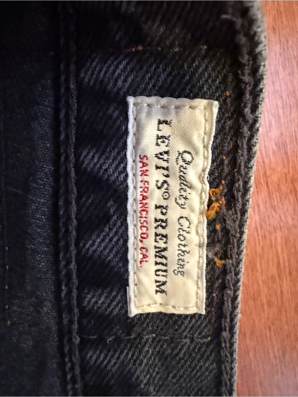 Levi’s Premium 501 Black Studded Straight Leg Jeans W26 L28 - Picture 5 of 9